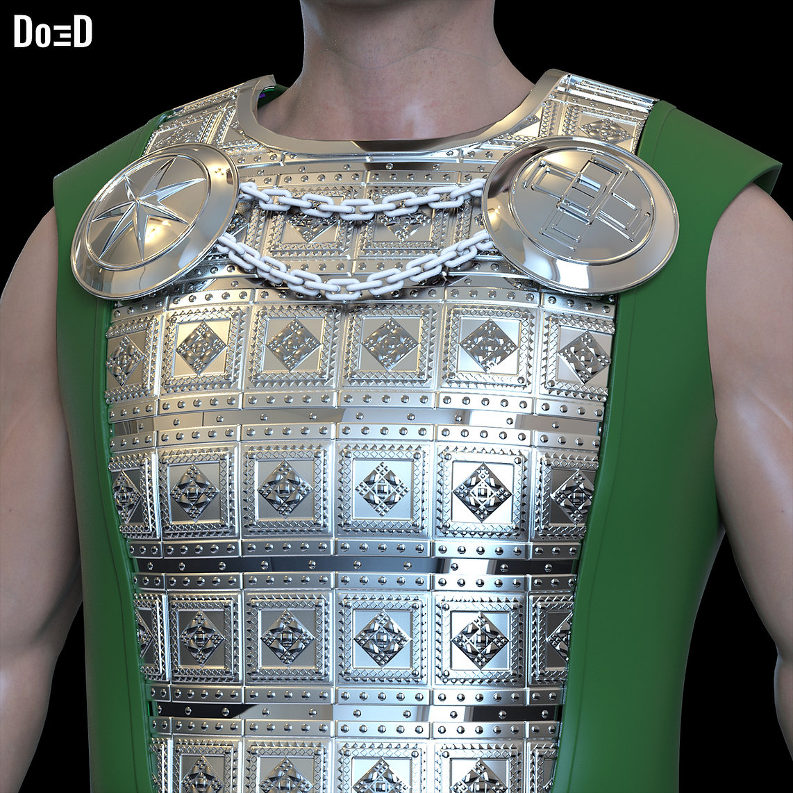 Doctor Doom Chest Torso Abs Armors Avengers Doomsday 3D Printable STL File #ATD4